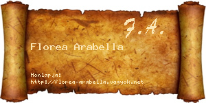 Florea Arabella névjegykártya